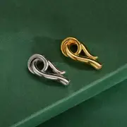 Sterling Silver Hook and Eye Clasp Connector for Pearl Bracelet Necklace A5261