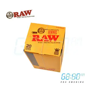 【4:20AM】美國原裝 RAW Classic Cones King Size 預捲菸 空菸管 一盒20個 附填充漏斗