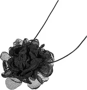 [CHILDWEET] Chic Flower Choker Necklace Black Choker Peony Flower Collar for Women Dress up Accessory