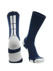 TCK Multisport Baseline 3.0 Crew Socks NAVY | WHITE LG