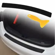 Car Rear Sill Bumper Protector Carbon Protector Fiber Guard Protector Bumper (for: Fiat)