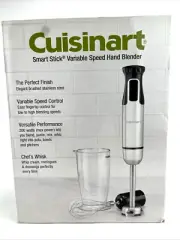 Cuisinart Smart Stick Variable Speed Hand Immersion Blender HB-120PC Whisk Cup