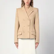 [Sportmax] Camel-coloured double-breasted jacket 40 IT Beige