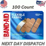 Band-Aid Brand Flexible Fabric Adhesive Bandages All One Size 100ct *BRAND NEW*