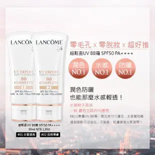 【蘭蔻】官方直營 超輕盈UV SPF50+ PA++++ 30ml(LANCOME/素顏霜/水凝露/BB霜/防曬)