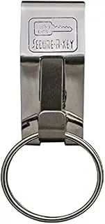 Lucky Line The Original Secure-A-Key - Slip ON - Heavy Duty Belt Key Clip Stainless Steel 1 Per Pack (4051)