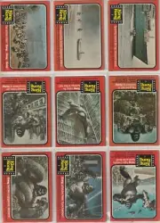 1976 topps king kong trading cards very fine condition 47 cards