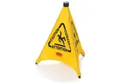 New Rubbermaid 9S01 Safety Cone Pop-Up - Yellow 73Cm