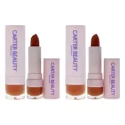 Word of Mouth Velvet Matte Lipstick - Kris by Carter Beauty for Women - 0.16 oz Lipstick - Pack of 2