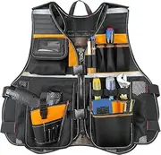 [TooCust] Tool Vest, Tool Vest Electrician, Tool Vest for Carpenters, Tool Vest for Men, Tool Vest for Handyman, Work Tool Vest