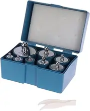 KALLORY 1000 Test Weights for 1 Kg Weight Calibration Weights Kitchen Scales 100g Calibration Weight Weighing Scale Calibration Standard Balance Weight Scale Kit Digital Scale Chrome M2