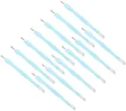 Baluue 2sets Tools Cuticle Pusher Remover Dead Skin Forks Nail Art Tools Silicone Stainless Steel 15pcs*2