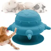 Puppy Feeder 4 Teats Puppy Milk Feeder Silicone Puppy Nursing Station, 240ml Puppy Nursing Bottles for Kittens Rabbits-Blue