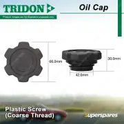 Tridon Oil Cap for Subaru Outback MY10 SVX CX Tribeca MY07 MY08 Vortex AX XT (for: Subaru)