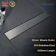 Decaura Shower Drain Grate Tile Insert Floor Waste Drain Stainless Steel 1200mm