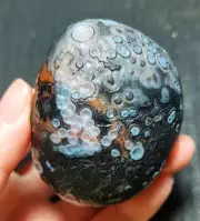 TOP 128.5G Natural Gobi agate eyes Agate/Stone Madagascar WYY1015