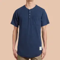 在飛比找蝦皮商城優惠-FairPlay Cisco 黑/藍 短袖T恤 針織 長版 
