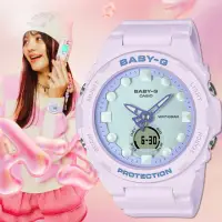 在飛比找momo購物網優惠-【CASIO 卡西歐】BABY-G 夢幻色調手錶(BGA-3