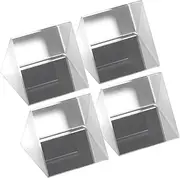 Healifty 4 Pack Triangular Physics Prism Crystal Spectrum Teaching Tool School Light Reflector for Photography Experiments