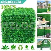10 Artificial Plant Wall Panel Grass Hedge Fake Garden Ivy Mat Vertical Foliage