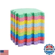 Amazon Basics Kids Puzzle Exercise Interlocking Play Mat, EVA Foam - Pack of
