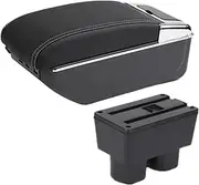Car Armrest Box Interior Center Storage Box Car Accessories for Nissan for Tiida C11 for Sylphy for Versa for Latio Storage Box(D3 White line 7USB11)