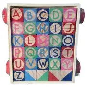 Children’s Wooden Alphabetical Blocks – ABC Learning Toy Set