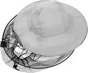 TOBBOMEY Outdoor Wide Brim Hat Beekeeping Protection Mesh Veil Multi-use Australian Sun Hat Easy Wear