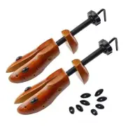 Echodo 2 Way Shoe Trees For Men Wooden Shoe Stretcher Adjustable Unisex Shaper