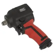 Sealey Stubby Air Impact Wrench 1/2D Twin Hammer Torque 800lb.ft 1080Nm SA6002S