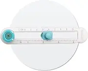 Paper Cutter - Manual Rotary Compass, Circular Paper Art Knife Cutting Tool | Round Cutting Tool with Precise Clear Scale Cutting for