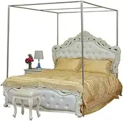 Mosquito Net e Four Corners, Metal Four-Poster Bed e Canopy, Simple 4 Corners Post Curtain, Suitable for Single/Double/King/Super King Size Bed, Mosquito Net Mount (Color : 30mm, Siz