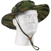 Tiger Stripe Jungle Boonie Hat Type II U.S Military Tropical Ripstop USA Made