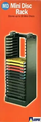 Minidisc MD Storage Rack Aerpro Holds 20 Discs New in original box