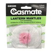 2x Gasmate LARGE GAS LANTERN REPLACEMENT MANTLE GM300 2Pieces *Australian Brand
