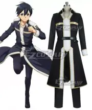 Sword Art Online Alicization SAO Kirito New Edition Cosplay Costume