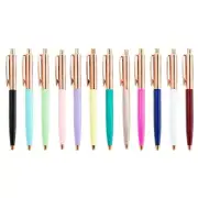 6Pieces Retractable Ballpoint Pen Office Writing Pen Signature Pen