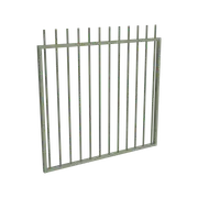 ProtectorAl 800 - 1200 x 1200mm Pale Eucalypt Aluminium Picket Top Pool Gate