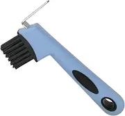 Perfk Horse Hoof Hook Massage Tool Hoof Care Comfortable Grip Multipurpose Horse Grooming Tool Equine Cleaning Brush for Pigs Goats