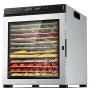 Food Dehydrator Machine, 12 Stainless Steel Food Dryer, 72H Timer and Temperatur