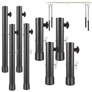 4Pcs Folding Table Leg Extenders Heavy Duty Steel Folding Table Leg Risers ☮