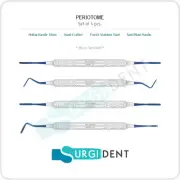 DENTAL PERIOTOMES PDL LIGAMENT PERIOTOME PERIODONTAL KIT *SET OF 4*