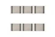 6x Maxwell and Williams Table Accents Linen Look Placemat 45x30cm - Black