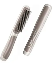 Hair Straightener Brush,Ceramic Straightening Comb,2 In 1 Hair Straightener/Curl