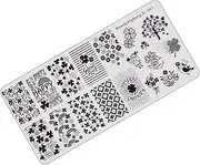 St. Patricks Nail Stamp St. Patricks Day Nail Art Stamp Stamping Template Plates Ireland Festival DIY Holiday Manicure Decoration Rhinestone for Nail Design DIY Salon
