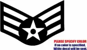 US Air Force E-4 Senior Airman Graphic Die Cut decal sticker Car Truck Boat 7"