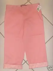 NWT Girl’s Vineyard Vines Twill Capri Pant Pink Size 14 XL