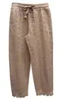 Fenty Puma By Rihanna Womens Die Cut Embroidered Pants, Natural, Size S