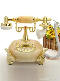 在飛比找樂天市場購物網優惠-復古電話機仿古電話機歐式田園家用座機美式固定辦公古董電話機【
