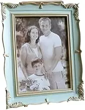 LEEMASING Vintage Picture Frame Antique Photo Frame For Home Birthday Decor (Light Green, 6x8 Inch)